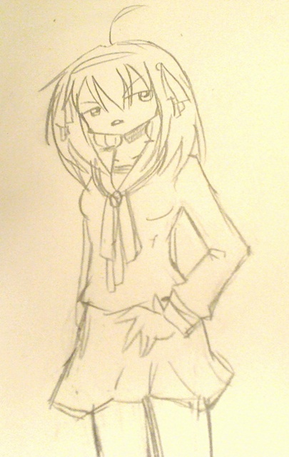 quick drawing on A3 paper... so i took a pic with webcam rather than scan it: