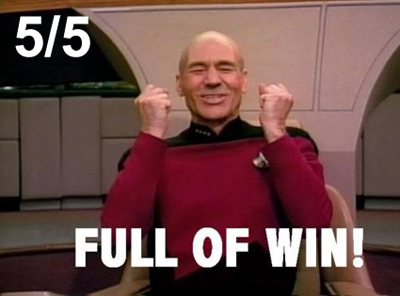 A superb episode. Whatever flaws it may have had did not detract from our enjoyment in any way.